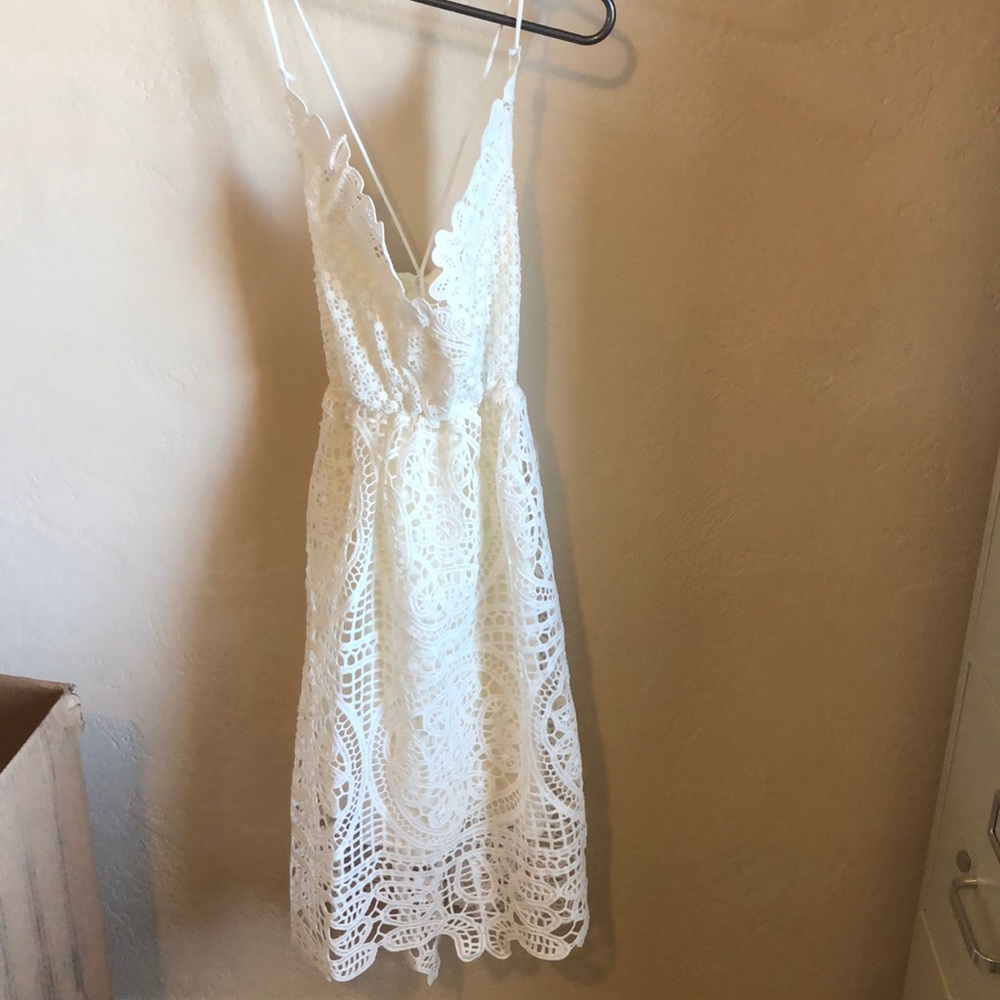 White lace dress